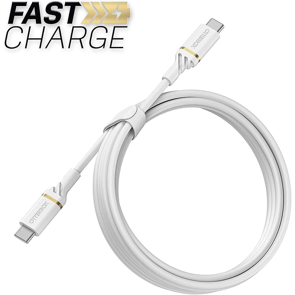 OtterBox USB-C to USB-C Fast Charge Cable - Standard 2 Meter - White