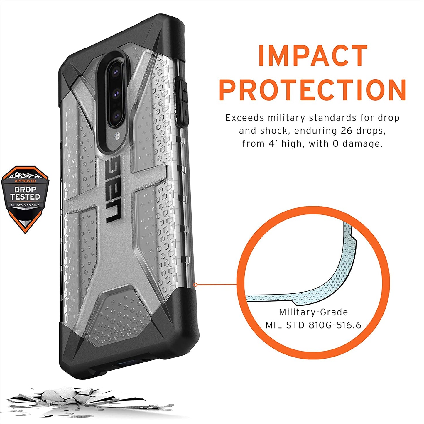 UAG OnePlus 8 Plasma Case - Ice