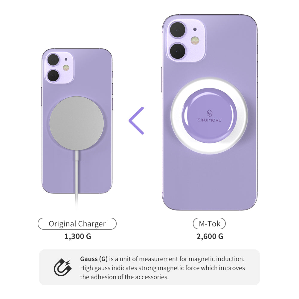 Sinjimoru M-Tok MagSafe Pop Grip - Lavender