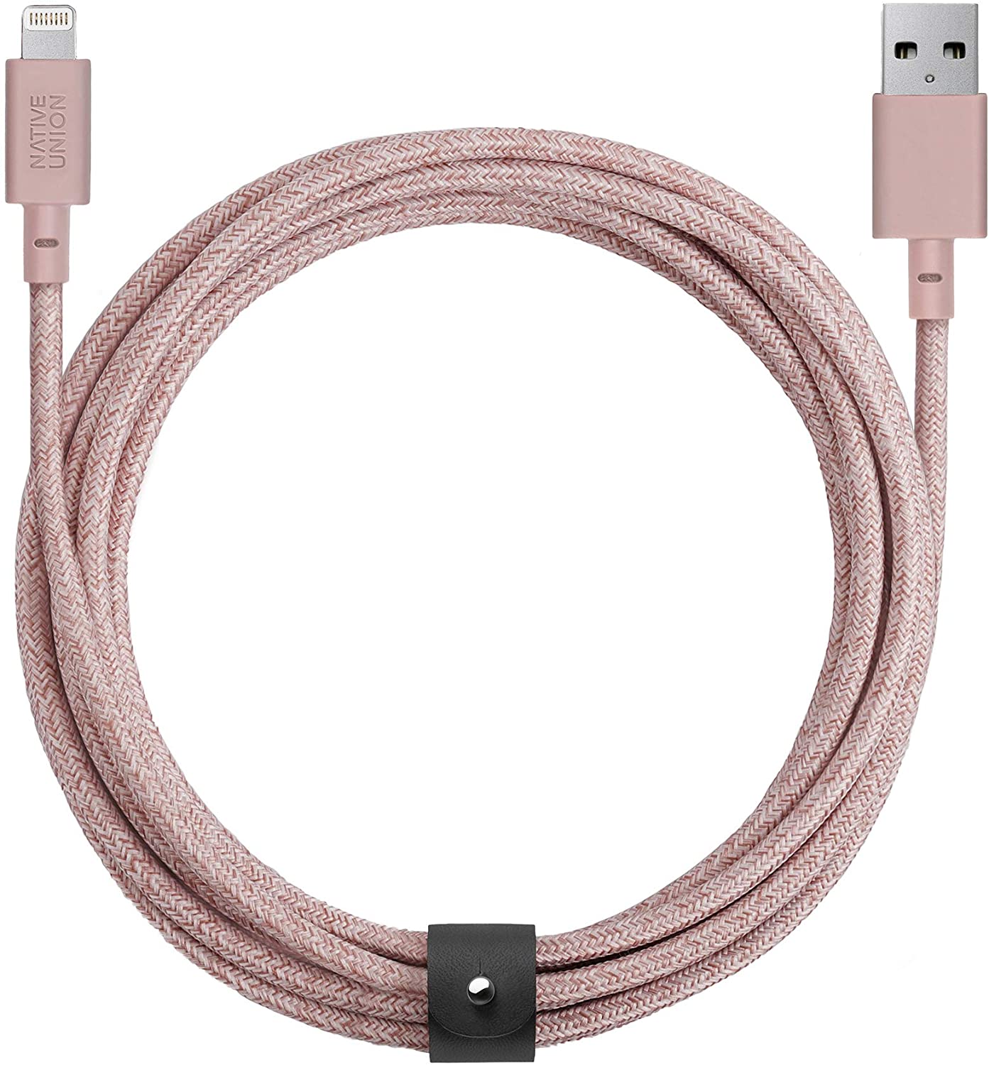 Native Union Belt Cable XL - USB A to Lightning 3M - Rose