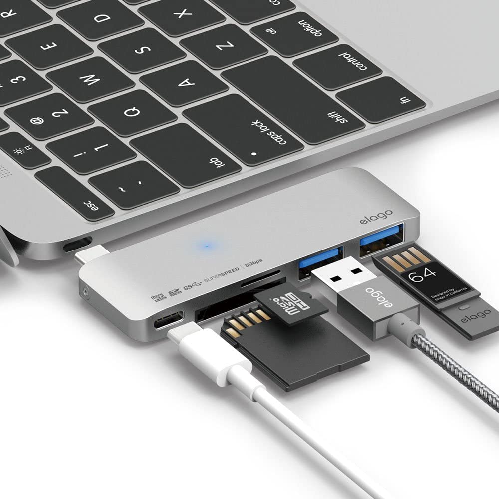 Elago Aluminum Charging Multi Hub USB-C - Silver