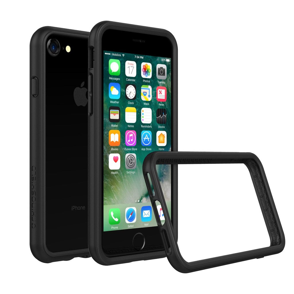 RHINOSHIELD CrashGuard iPhone SE/7/8 Bumper Case - Black