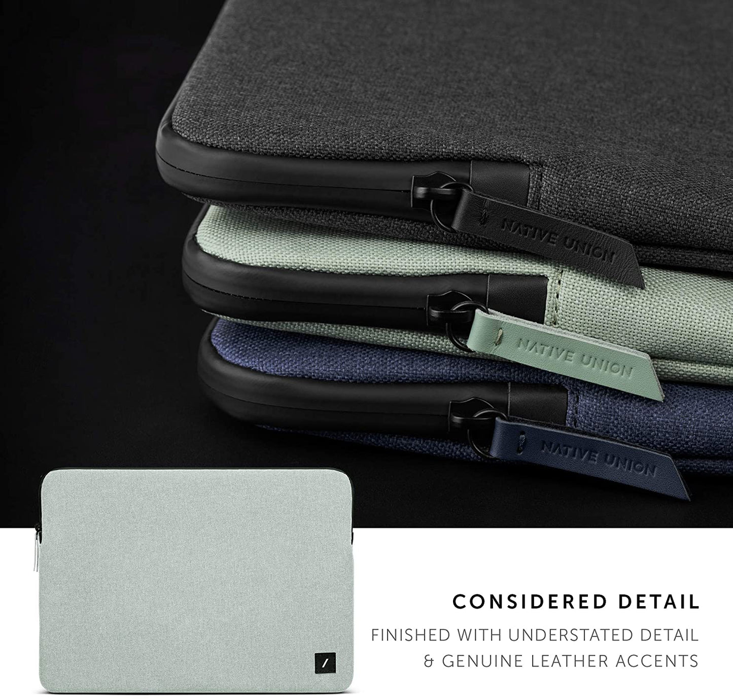 Native Union Stow Lite Sleeve For MacBook Pro 15"/16"/16" m1 - Sage