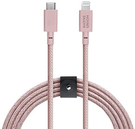 Native Union Belt Cable XL USB-C to Lightning 3M - Rose
