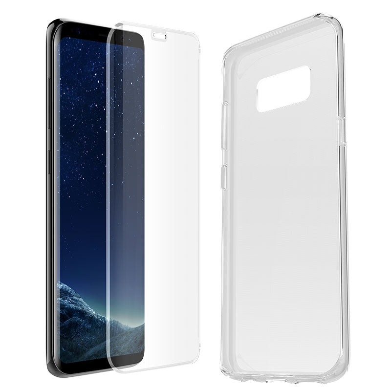 OtterBox Samsung Galaxy S8 Clearly Protected Skin + Alpha Glass - Clear