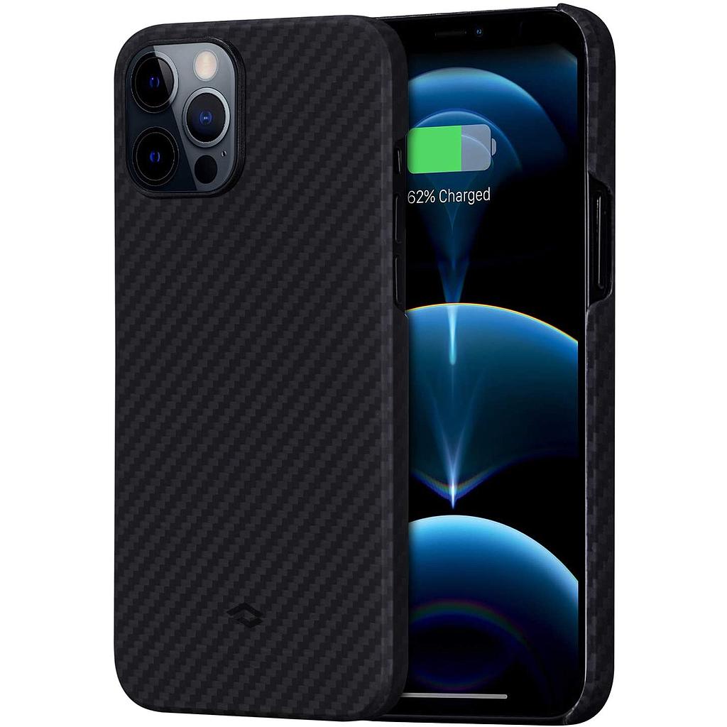 Pitaka iPhone 12 Pro MagEZ Case  Karbon - Black/Grey Twill