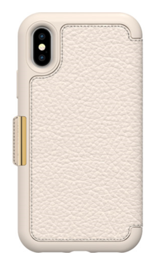 OtterBox iPhone X Strada Folio Case - Soft Opal Pale Beige