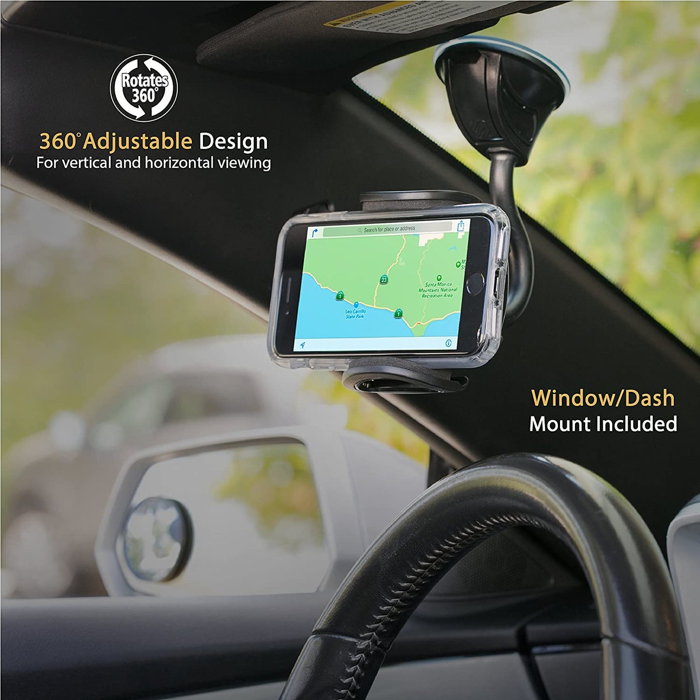 Scosche Stuckup Window/Dash + Vent 4 IN 1 UNIVERSAL MOUNTING KIT FOR MOBILE DEVICES - Black