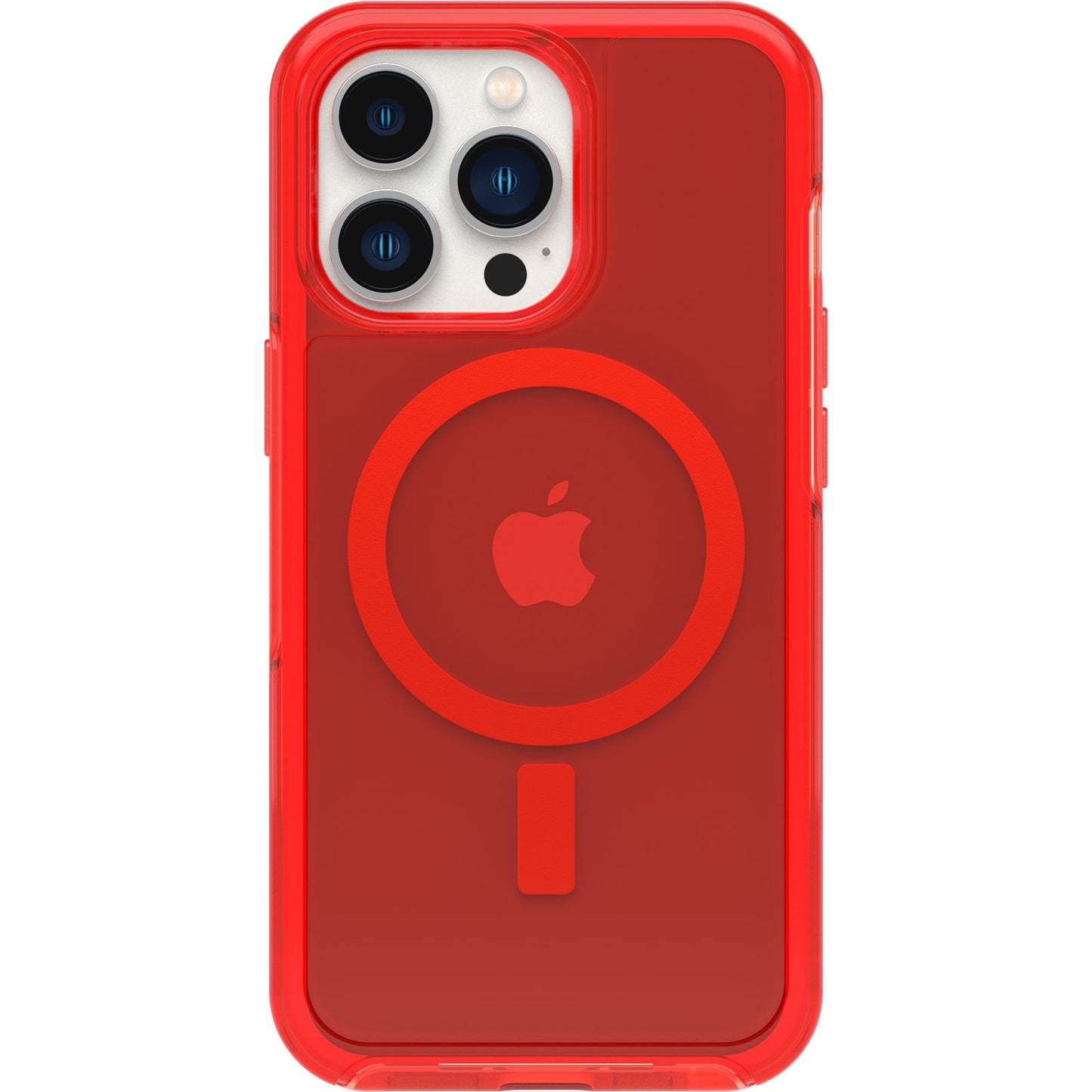 OtterBox iPhone 13 Pro Symmetry Plus Magsafe Clear Case - Translucent Red