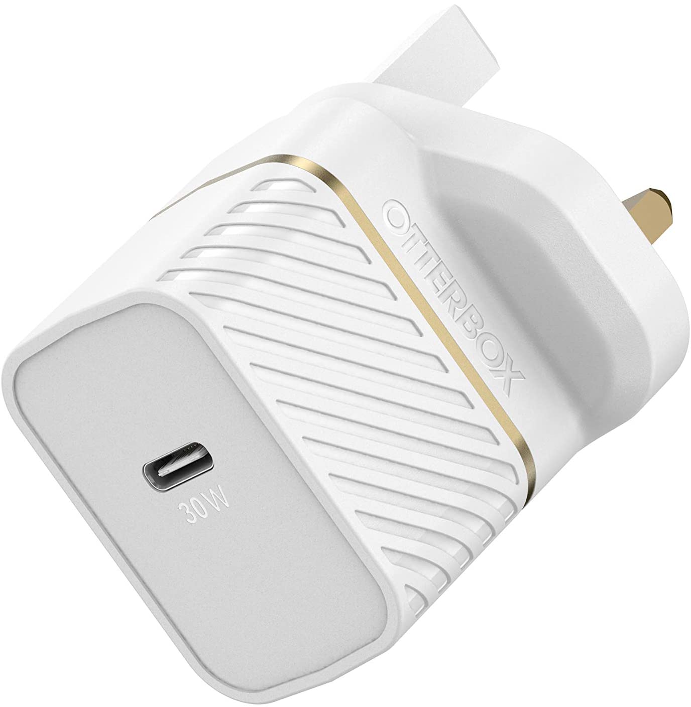 OtterBox UK Wall Charger 30W GaN - 1X USB-C 30W USB-PD - White