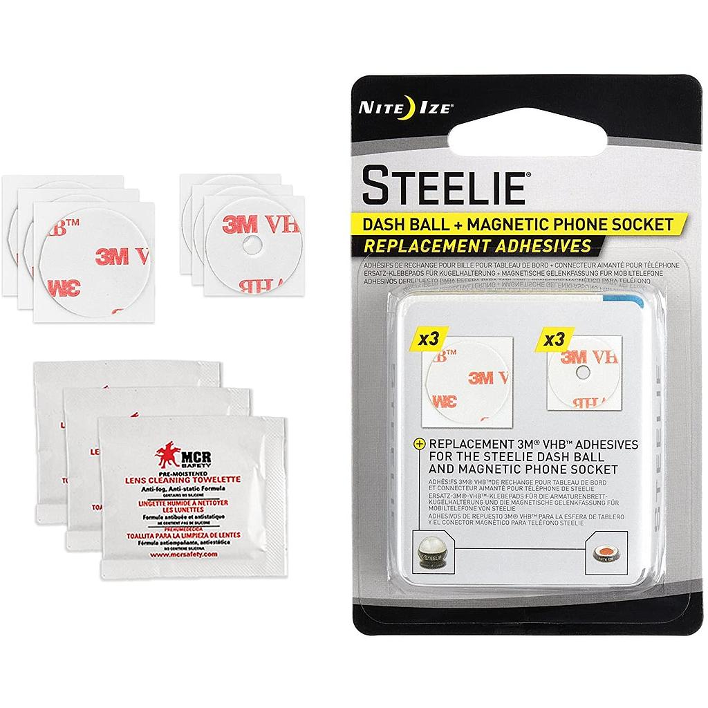 Steelie Dash Mount Kit Adhesives - Replacement Kit