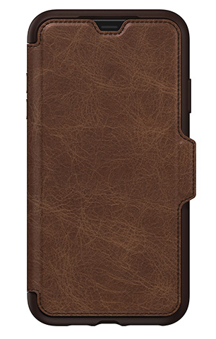 OtterBox iPhone XS Max Strada Folio Case - Espresso Brown