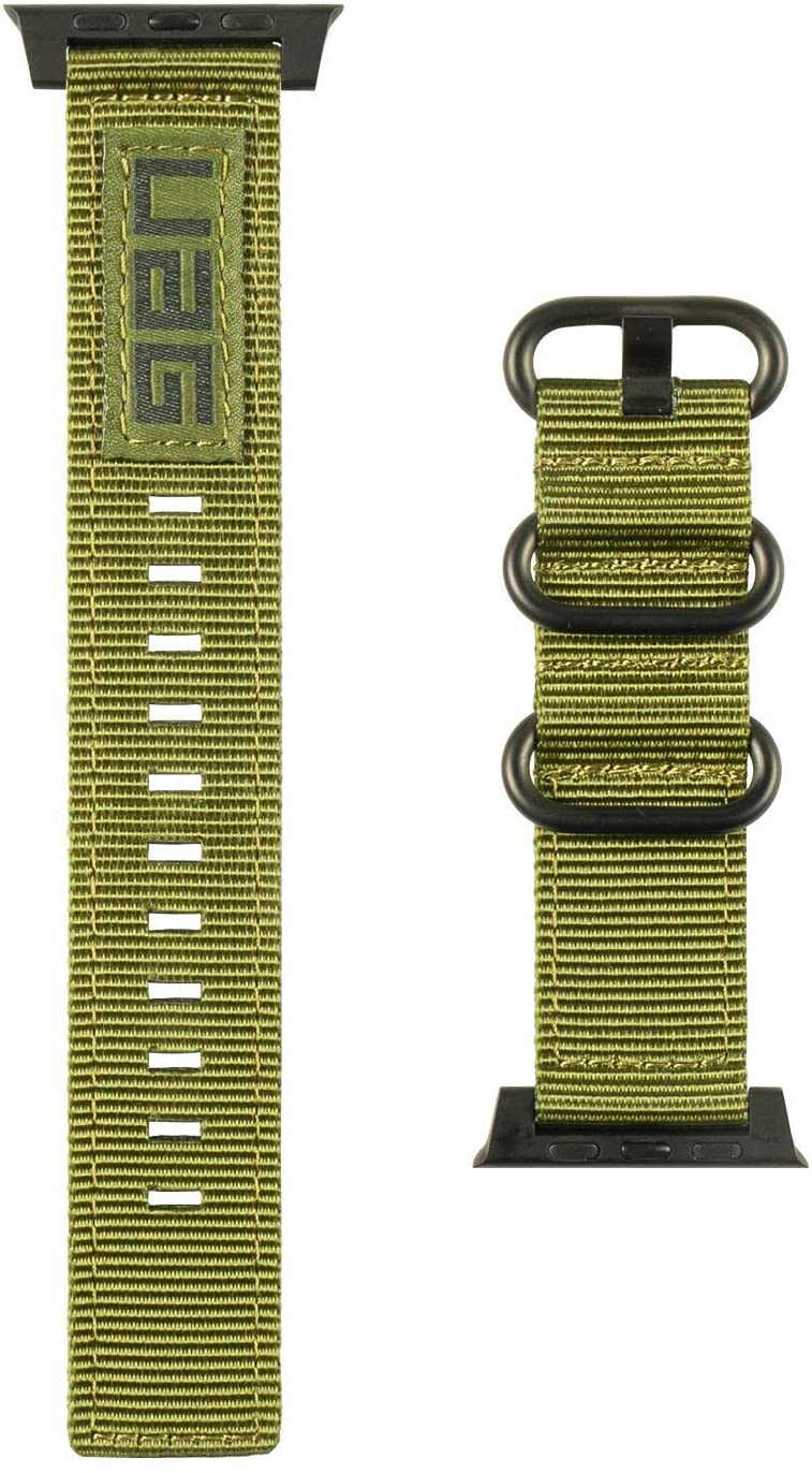 UAG Apple Watch 45mm/44mm/42mm/Ultra Nato Strap - Olive Drab