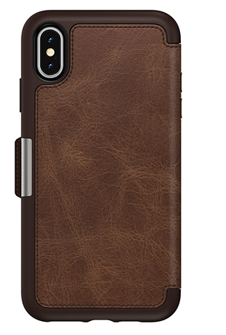 OtterBox iPhone XS Max Strada Folio Case - Espresso Brown