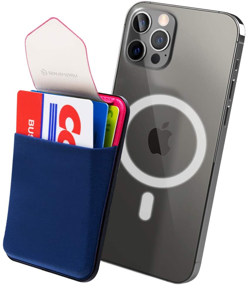 Sinjimoru M-Flap Magnetic Wallet for Apple MagSafe - Navy