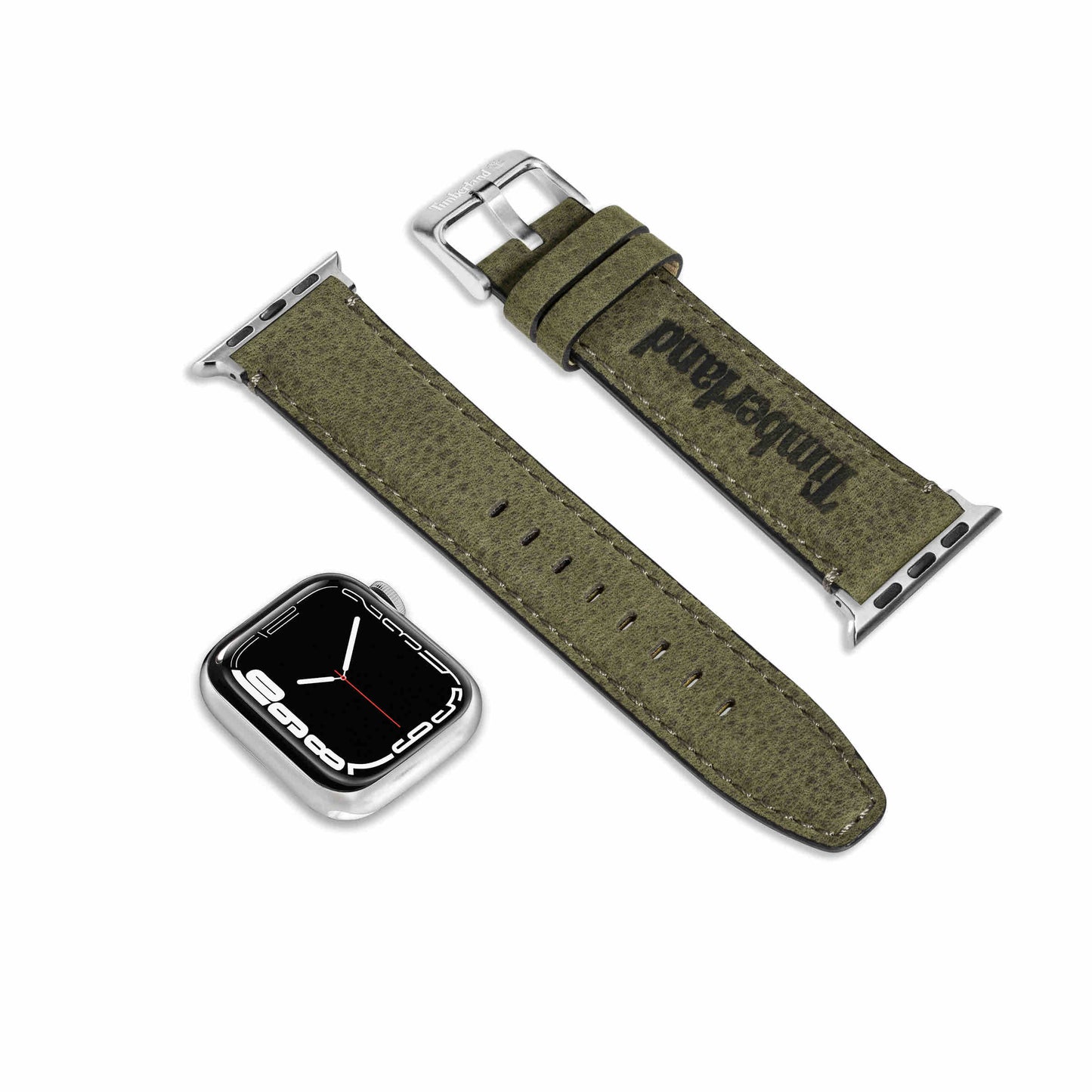 Timberland Barnesbrook Apple Watch 38/40/41mm, Smart Watch 20mm Leather Strap - Green Leather