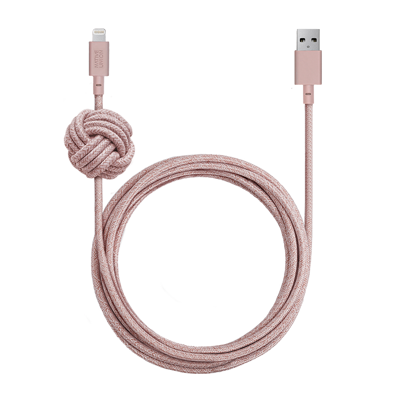 Native Union Night Cable - USB A to Lightning - 3M - Rose