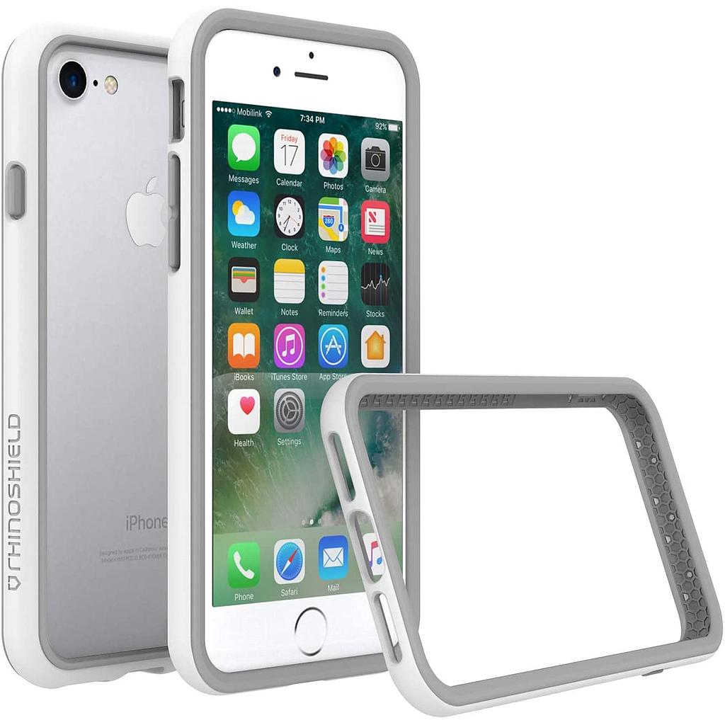 RHINOSHIELD Crash Guard Bumper Case - Apple iPhone SE/7/8 / White