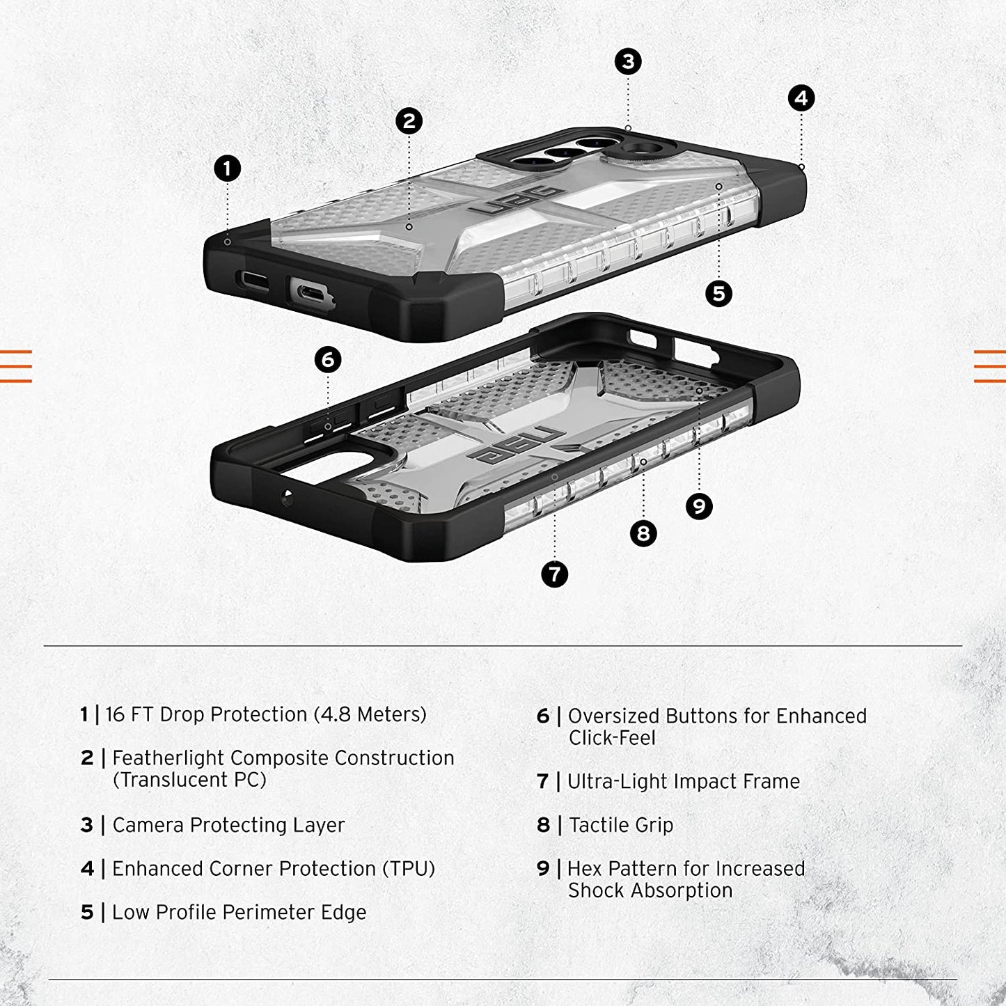 UAG Samsung Galaxy S22 Plus Plasma Case - Ice