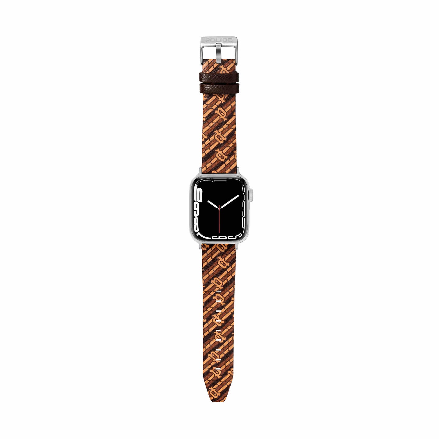 Police Mono Apple Watch 38/40/41mm, Smart Watch 20mm Leather Strap - Brown