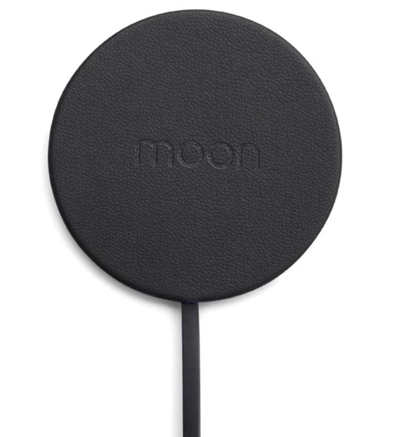 Moon Wireless Pad - Black Leather