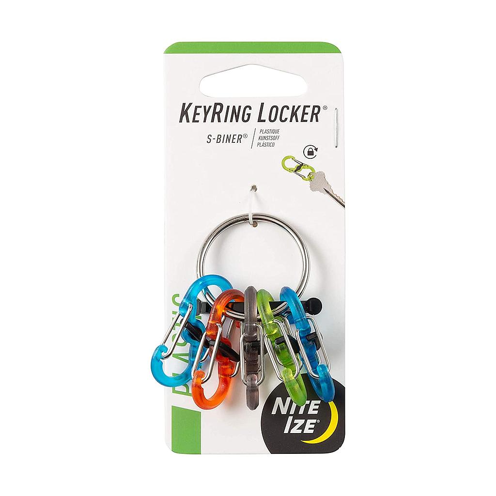 NiteIze KeyRing Locker™ S-Biner® Stainless Steel - Spectrum - Spectrum