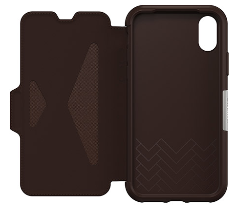 OtterBox iPhone XS Strada Folio Case - Espresso Brown