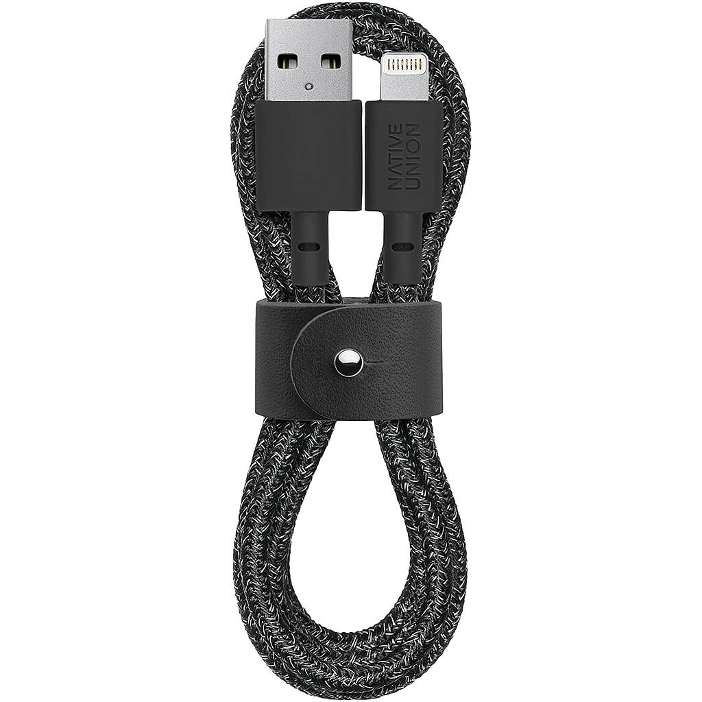 Native Union Belt Cable - USB A to Lightning 1.2M - Cosmos Black
