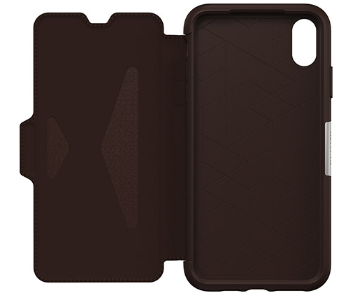 OtterBox iPhone XS Max Strada Folio Case - Espresso Brown