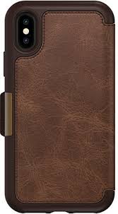 OtterBox iPhone XS Strada Folio Case - Espresso Brown