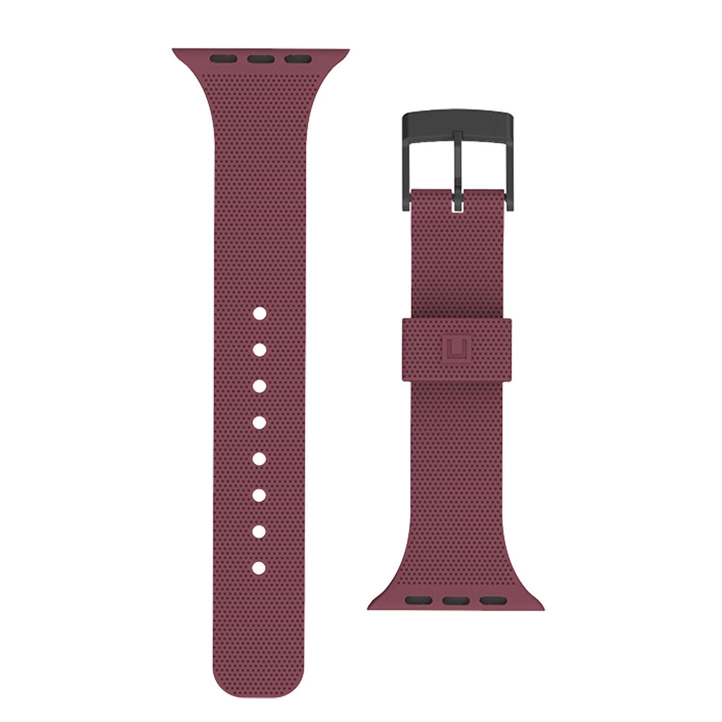 [U] by UAG Apple Watch 41/40/38mm DOT Silicone Strap - Aubergine