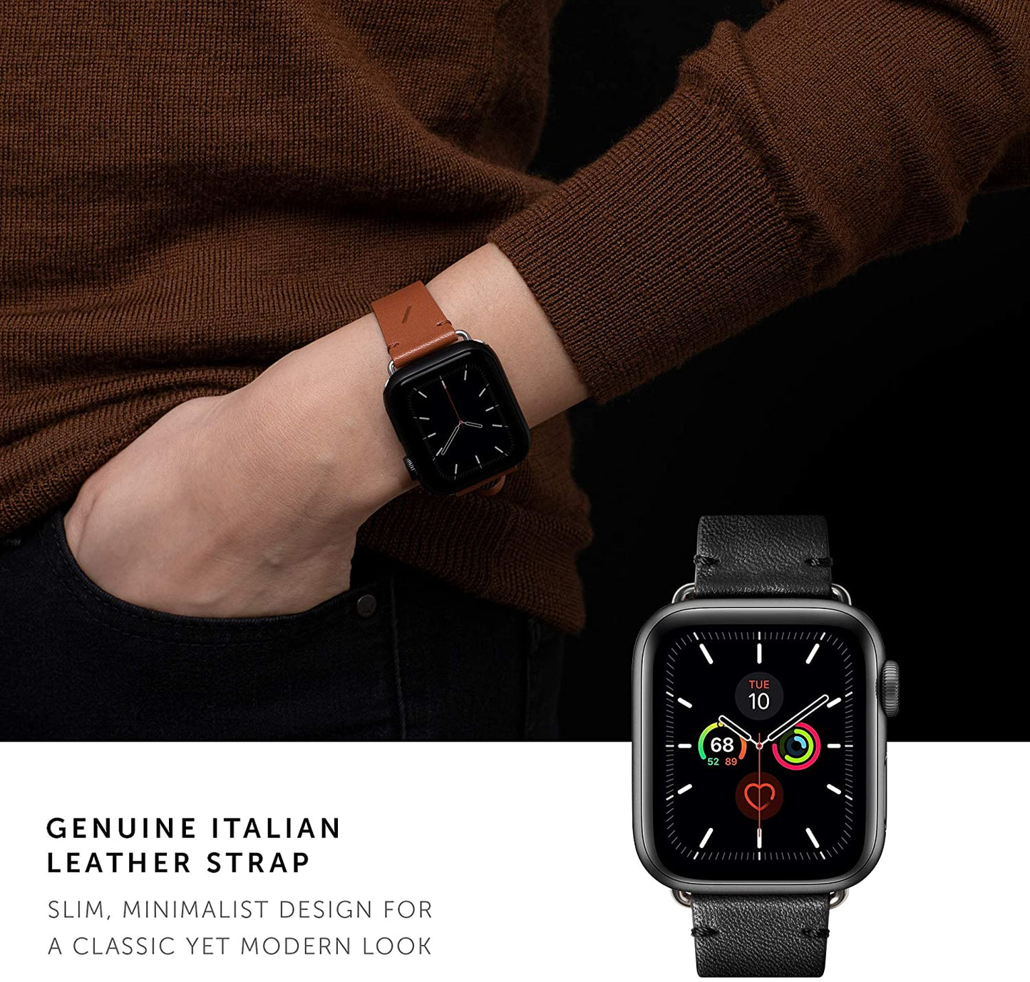 Native Union Apple Watch 45/44/42mm/Ultra Classic Straps - Black