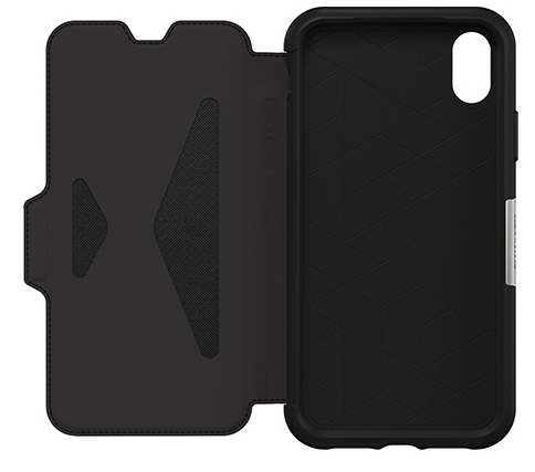 OtterBox iPhone XR Strada Folio Case - Shadow Black