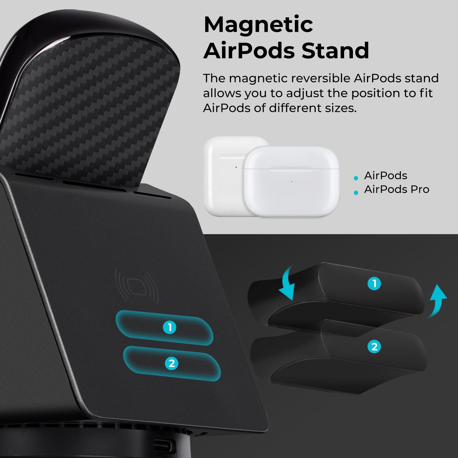 Pitaka MagEZ Slider 4-in-1 Wireless Charger + Power Dongle for