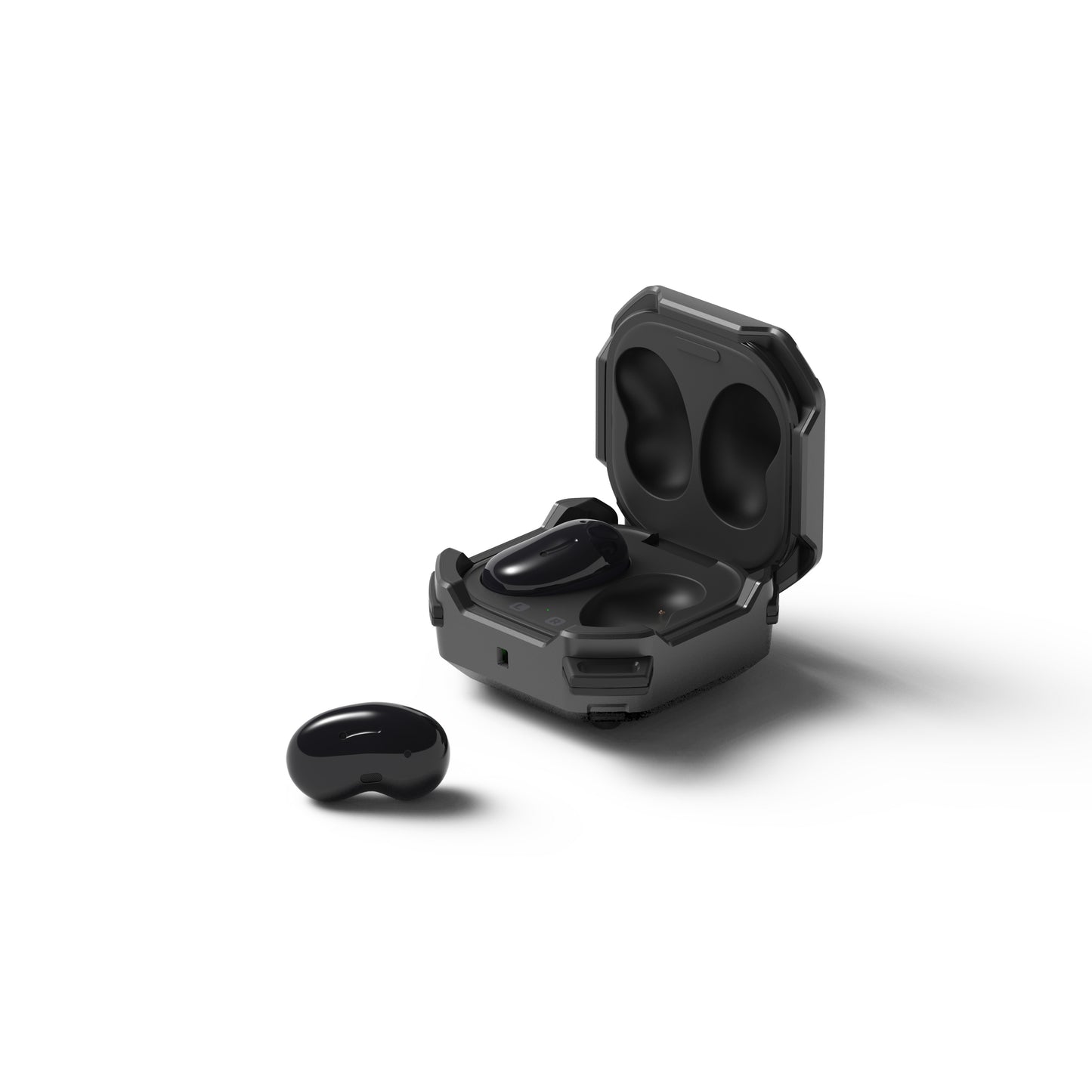 VRS Design Galaxy Buds Live/Buds Pro/Buds 2 Active Case - Metal Black