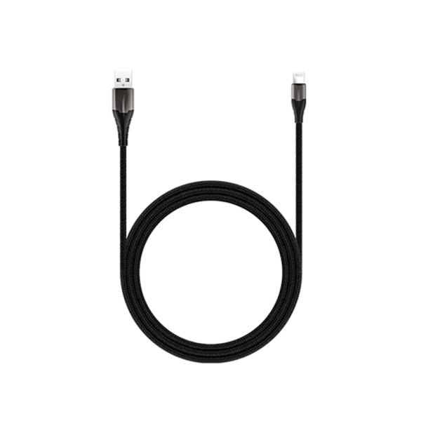 RockRose Knight AL 2.4A Lightning Cable - 1M / Black / Gray