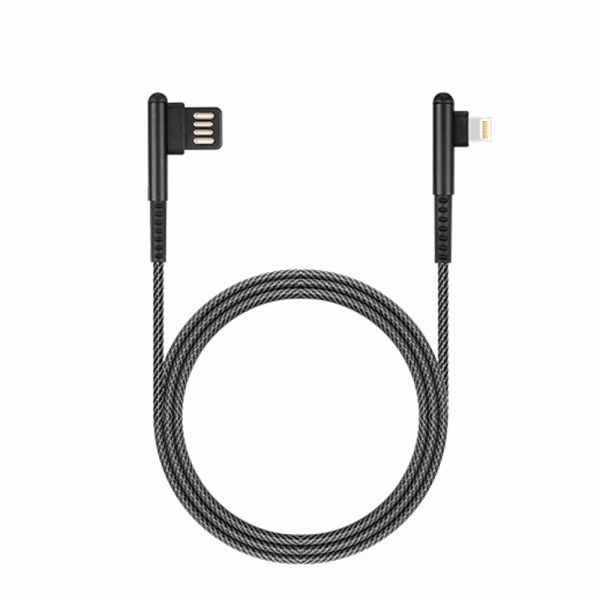 RockRose Janus AM 2.1A Lightning Cable - 100CM / Micro-USB / Black