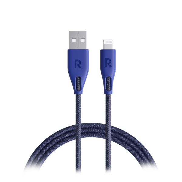 RavPower Cable USB A To Lightning, 3m - Nylon - Blue