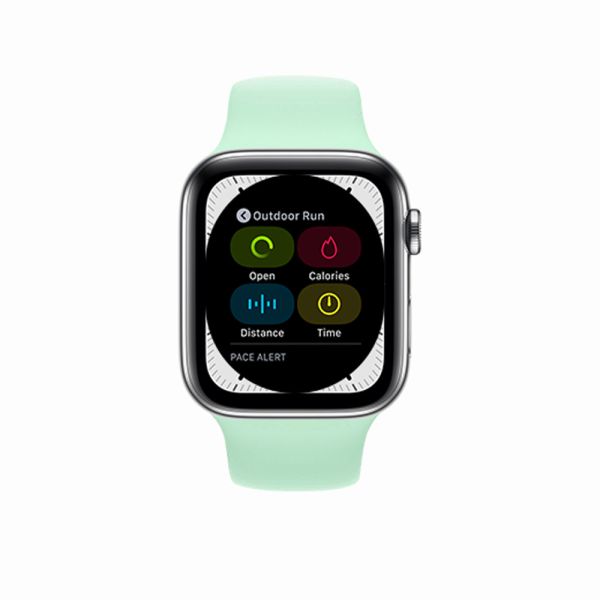Rockrose Rough Jade Silicone Apple Watch Band  - Mint
