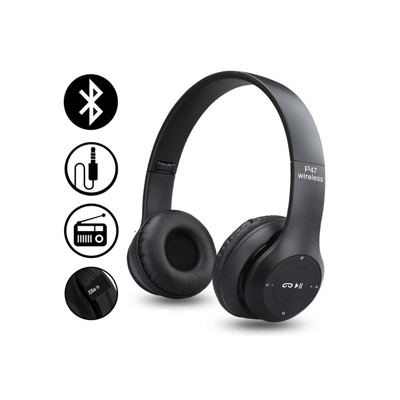 P47 Wireless Headphone - Bluetooth 4.2 / Wireless / Black