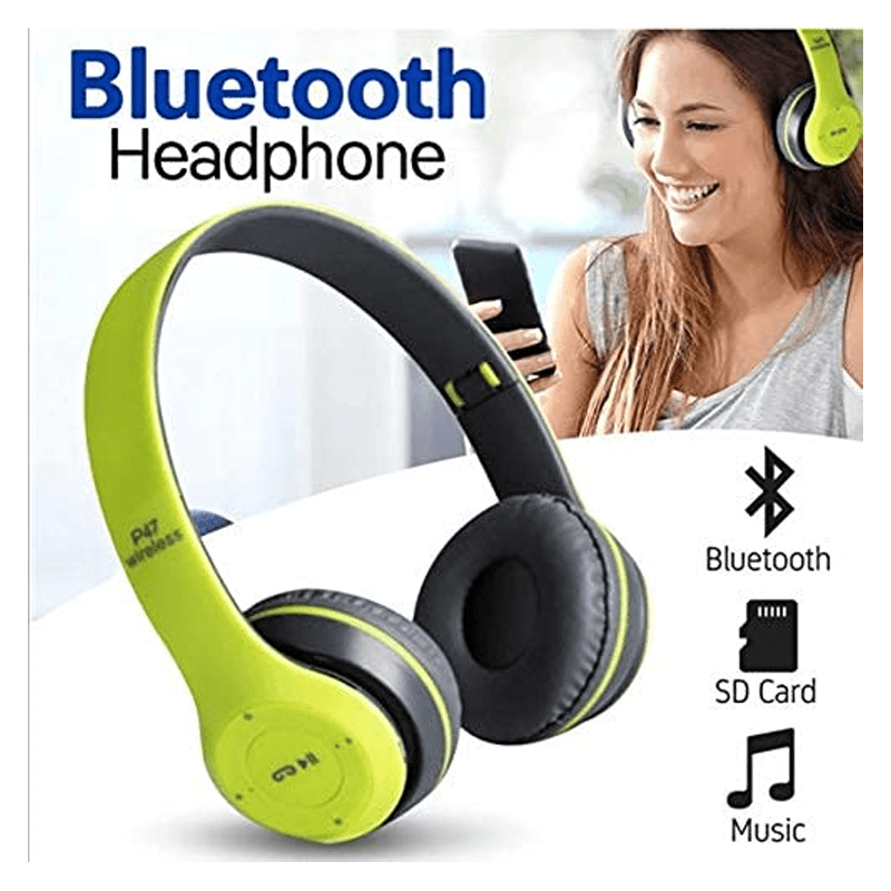 P47 Wireless Headphone - Bluetooth 4.2 / Wireless / Green - 2's Day Treats