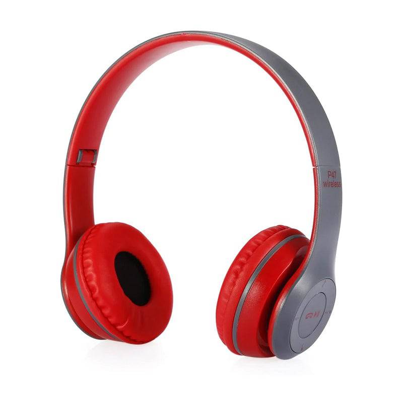 P47 Wireless Headphone - Bluetooth 4.2 / Wireless / Red