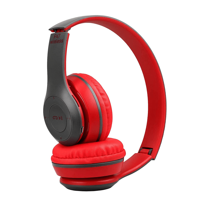 P47 Wireless Headphone - Bluetooth 4.2 / Wireless / Red