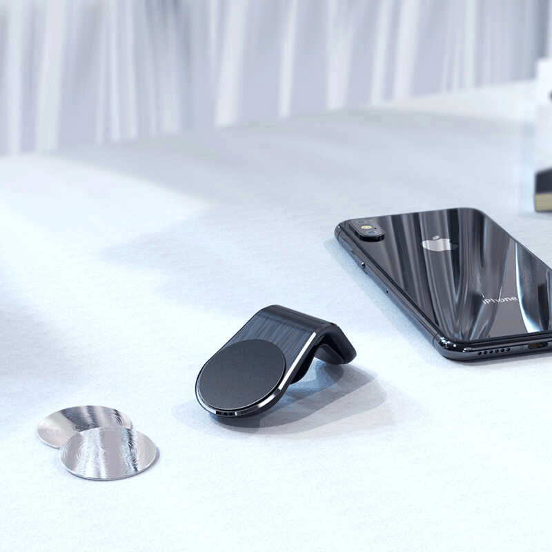 WiWU PL600 Magnetic Suction Mobile Phone Holder Bracket - 4.0"-6.0" / Black - Tablet & Smartphones