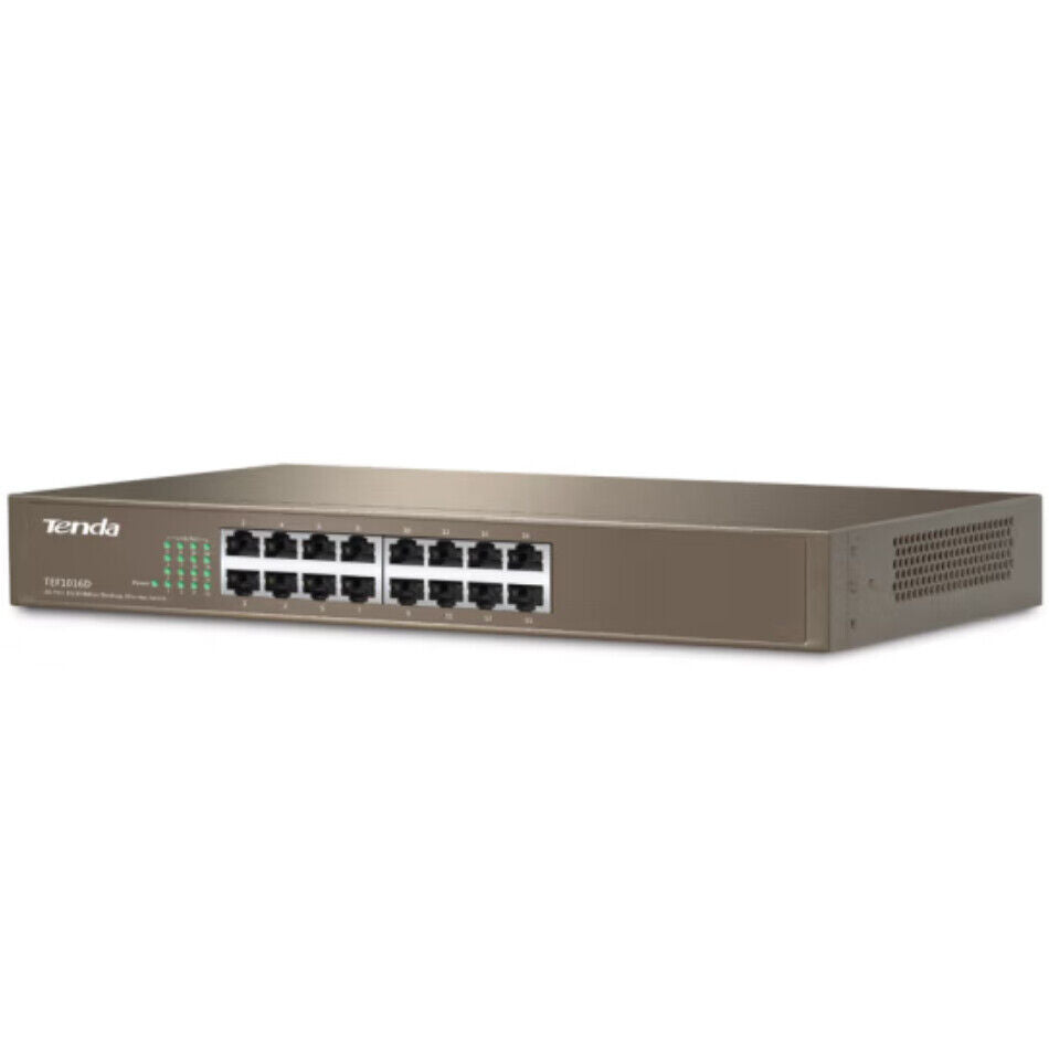 Tenda TEF1016D 16-port 10/100 Network Switches Ethernet monitoring network shunt