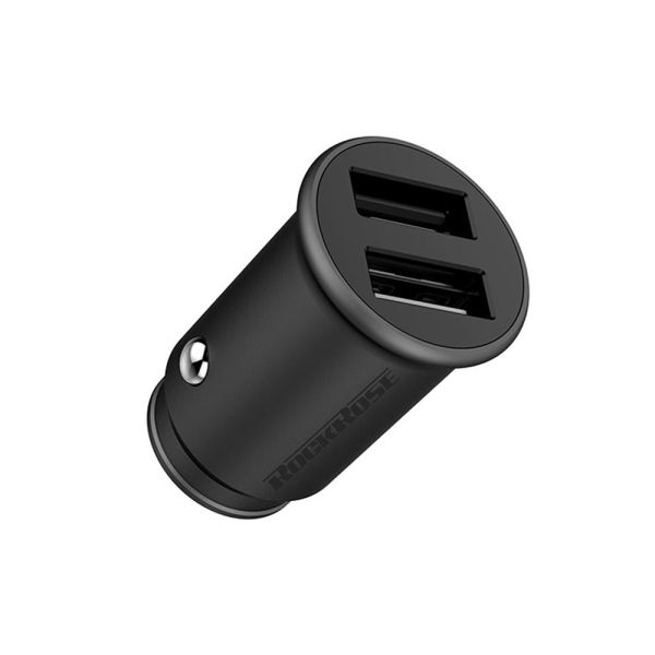 Rockrose Ranger P2 2.4A 2-Port Car Charger - Black