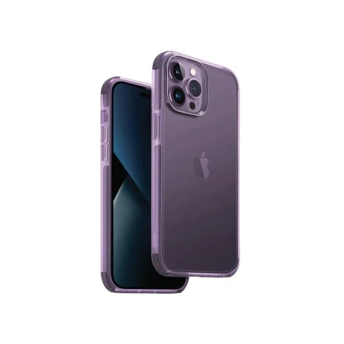 Uniq Hybrid Iphone 14 Pro Max (6.7) Magclick Charging Combat - Fig Purple