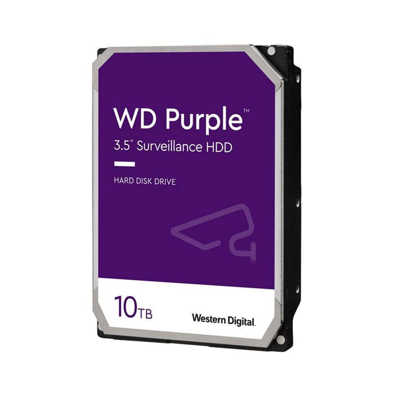 WD Purple Surveillance Hard Drive - 10TB / 3.5-inch / SATA / 256MB Buffer - Storage Products